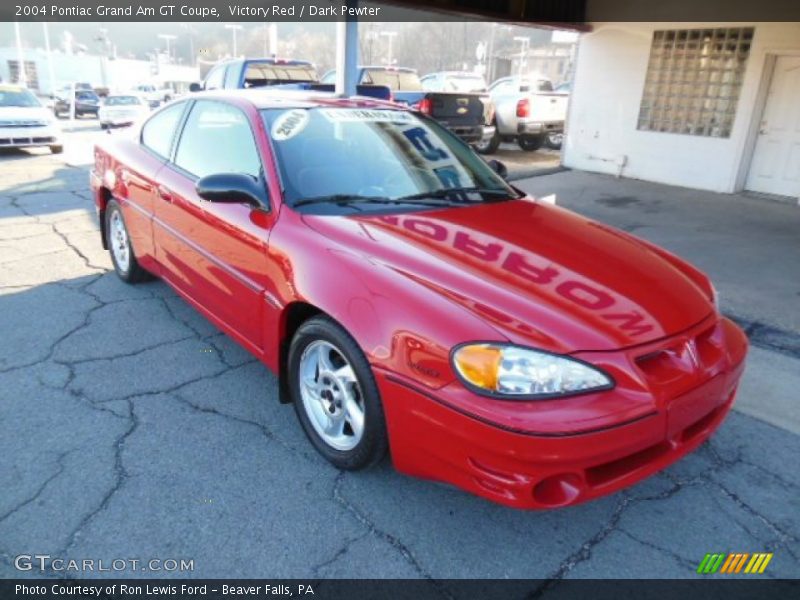 Victory Red / Dark Pewter 2004 Pontiac Grand Am GT Coupe