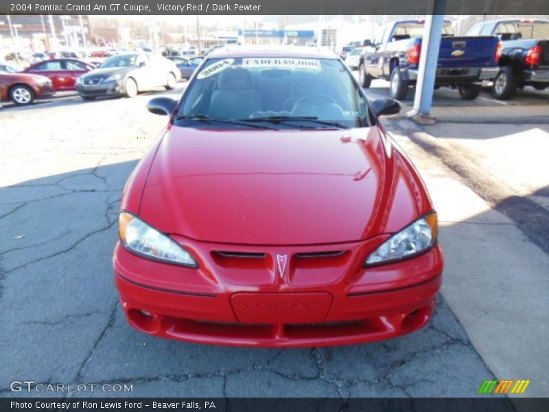 Victory Red / Dark Pewter 2004 Pontiac Grand Am GT Coupe