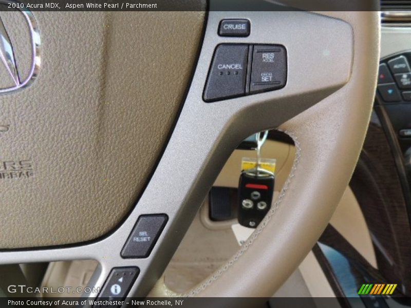 Aspen White Pearl / Parchment 2010 Acura MDX