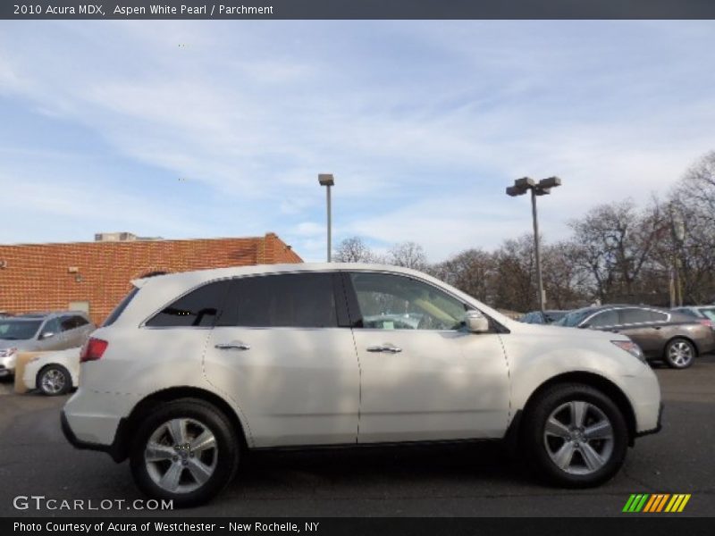 Aspen White Pearl / Parchment 2010 Acura MDX