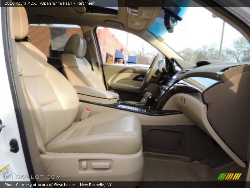Aspen White Pearl / Parchment 2010 Acura MDX