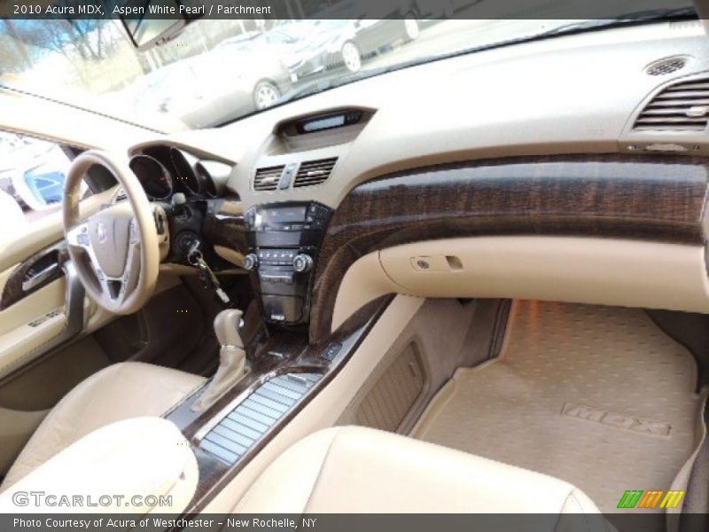 Aspen White Pearl / Parchment 2010 Acura MDX