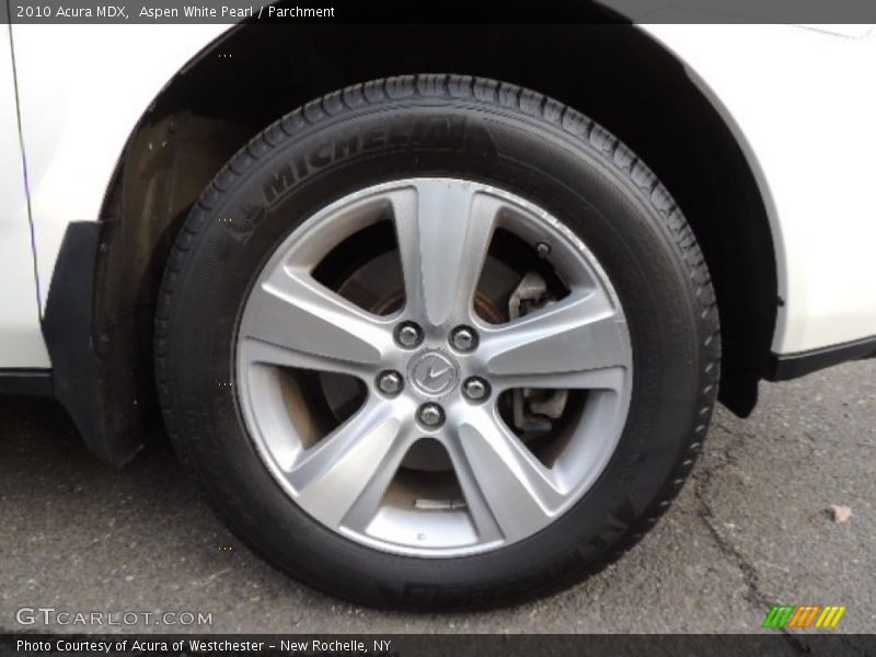Aspen White Pearl / Parchment 2010 Acura MDX