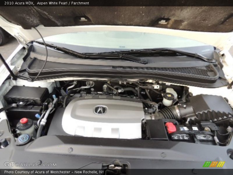 Aspen White Pearl / Parchment 2010 Acura MDX