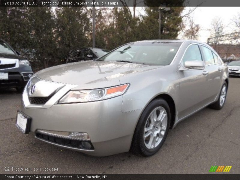 Palladium Silver Metallic / Taupe 2010 Acura TL 3.5 Technology