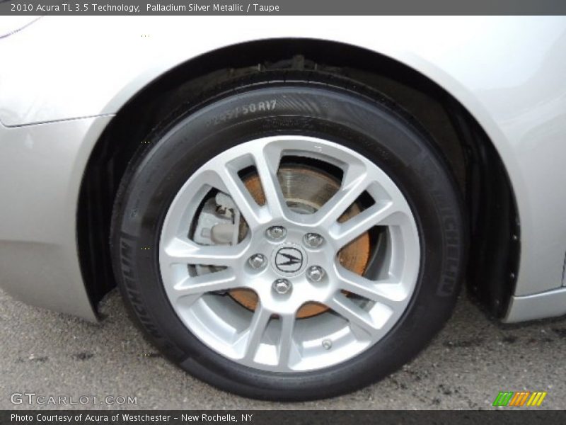 Palladium Silver Metallic / Taupe 2010 Acura TL 3.5 Technology