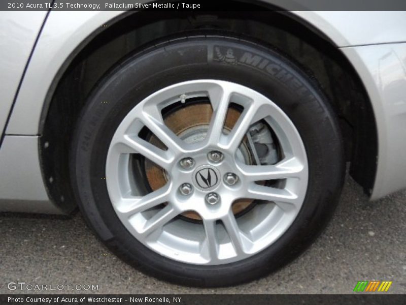 Palladium Silver Metallic / Taupe 2010 Acura TL 3.5 Technology