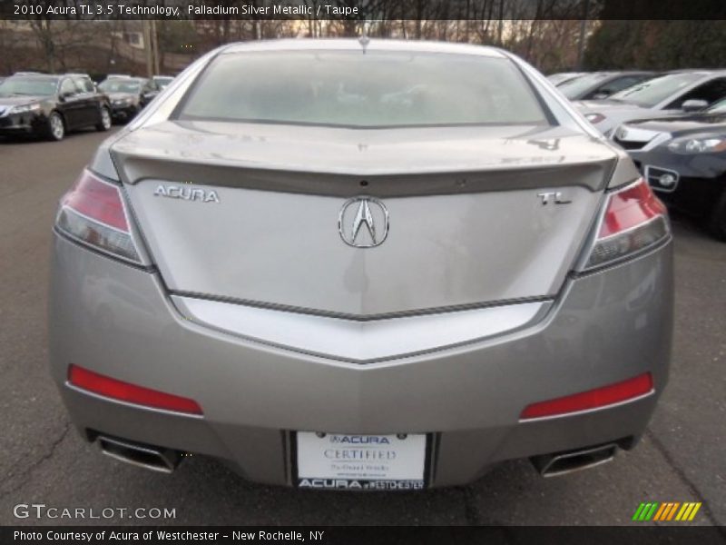 Palladium Silver Metallic / Taupe 2010 Acura TL 3.5 Technology