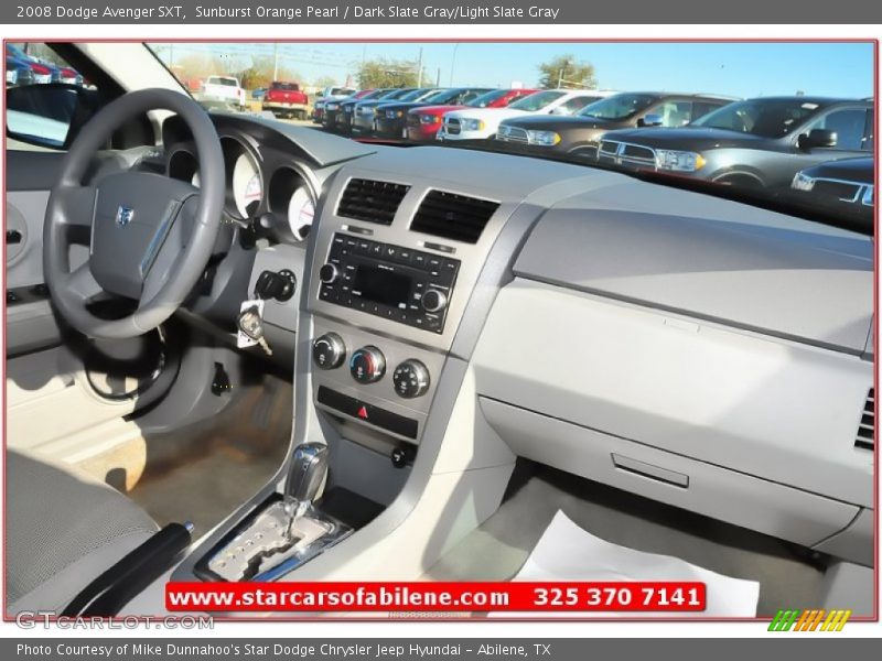 Sunburst Orange Pearl / Dark Slate Gray/Light Slate Gray 2008 Dodge Avenger SXT