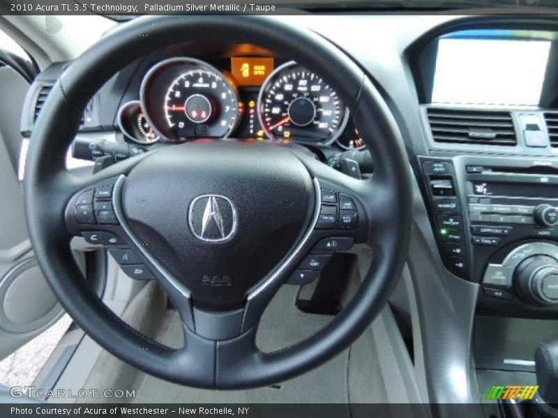 Palladium Silver Metallic / Taupe 2010 Acura TL 3.5 Technology