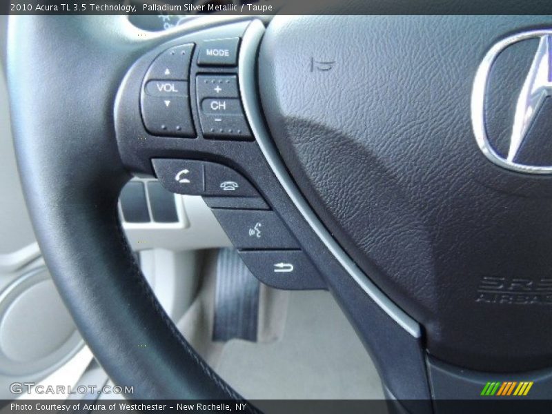 Palladium Silver Metallic / Taupe 2010 Acura TL 3.5 Technology