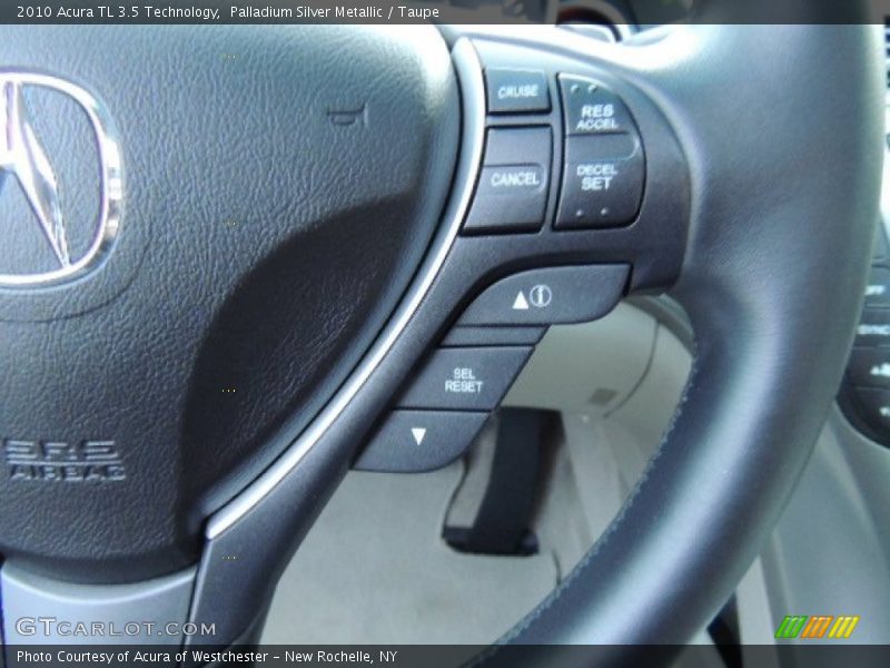 Palladium Silver Metallic / Taupe 2010 Acura TL 3.5 Technology