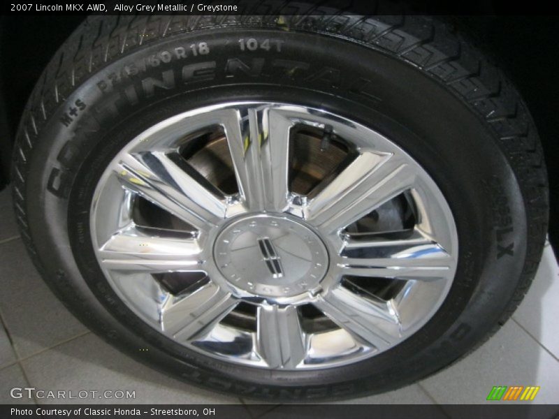 Alloy Grey Metallic / Greystone 2007 Lincoln MKX AWD