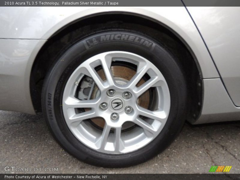 Palladium Silver Metallic / Taupe 2010 Acura TL 3.5 Technology
