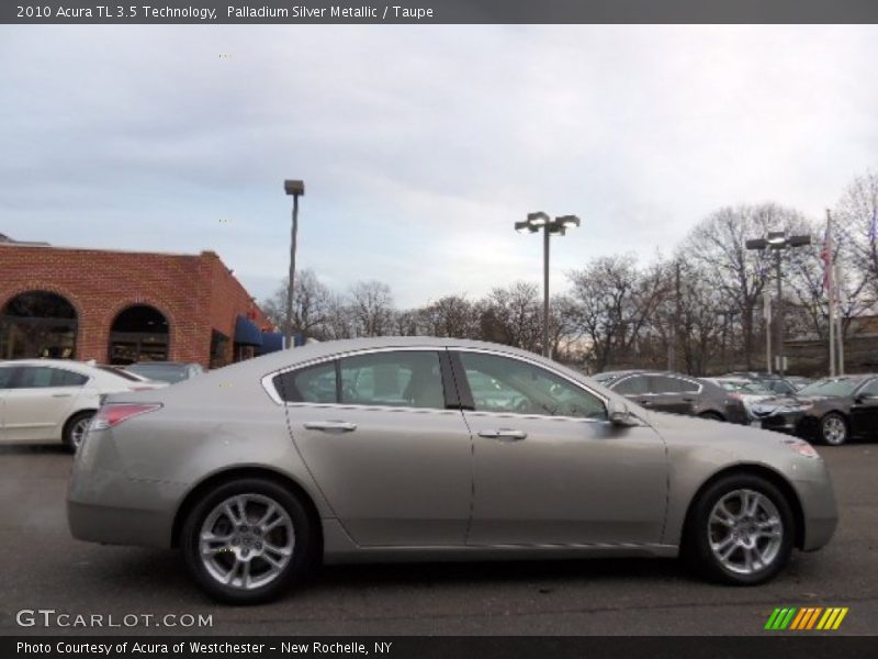 Palladium Silver Metallic / Taupe 2010 Acura TL 3.5 Technology