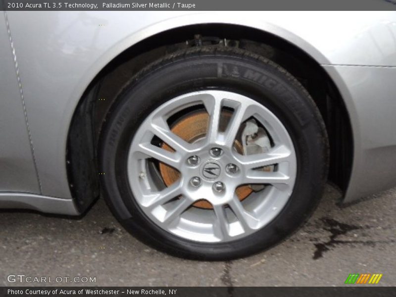 Palladium Silver Metallic / Taupe 2010 Acura TL 3.5 Technology