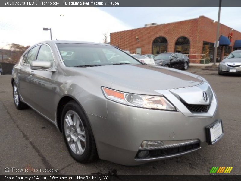 Palladium Silver Metallic / Taupe 2010 Acura TL 3.5 Technology