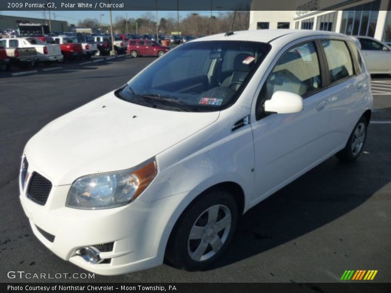 Polar White / Charcoal 2009 Pontiac G3