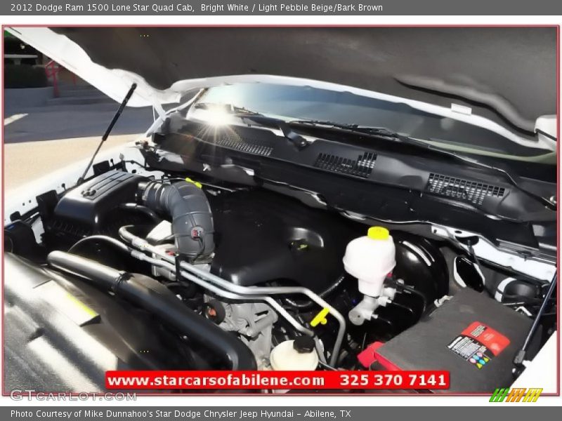 Bright White / Light Pebble Beige/Bark Brown 2012 Dodge Ram 1500 Lone Star Quad Cab