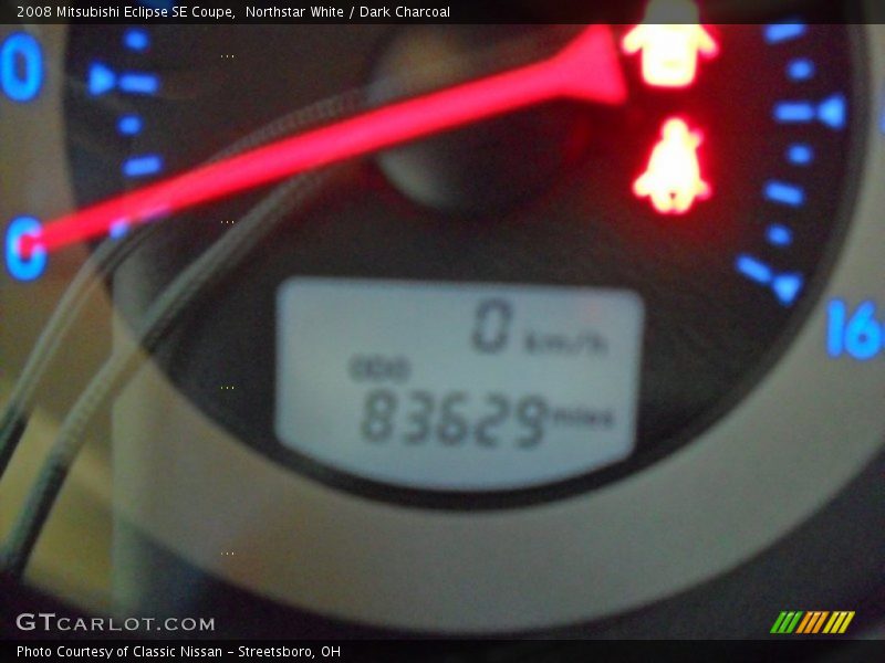 Northstar White / Dark Charcoal 2008 Mitsubishi Eclipse SE Coupe