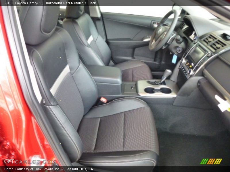 Barcelona Red Metallic / Black 2012 Toyota Camry SE