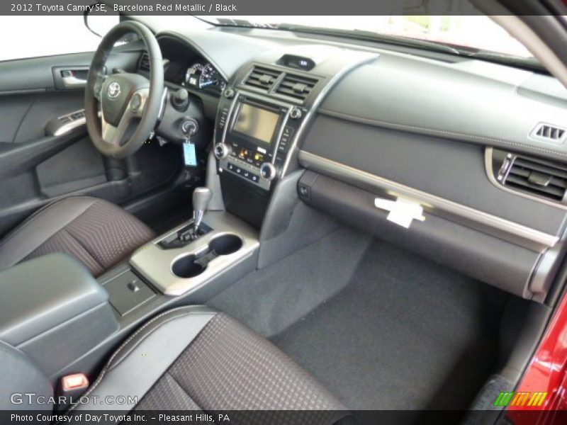 Barcelona Red Metallic / Black 2012 Toyota Camry SE