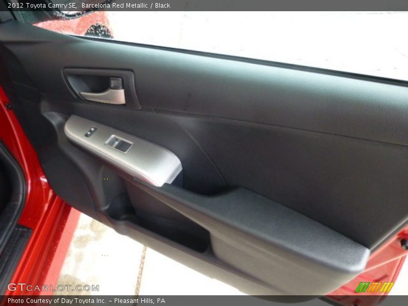 Barcelona Red Metallic / Black 2012 Toyota Camry SE