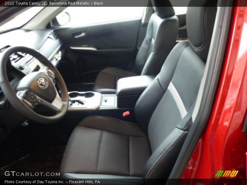 Barcelona Red Metallic / Black 2012 Toyota Camry SE