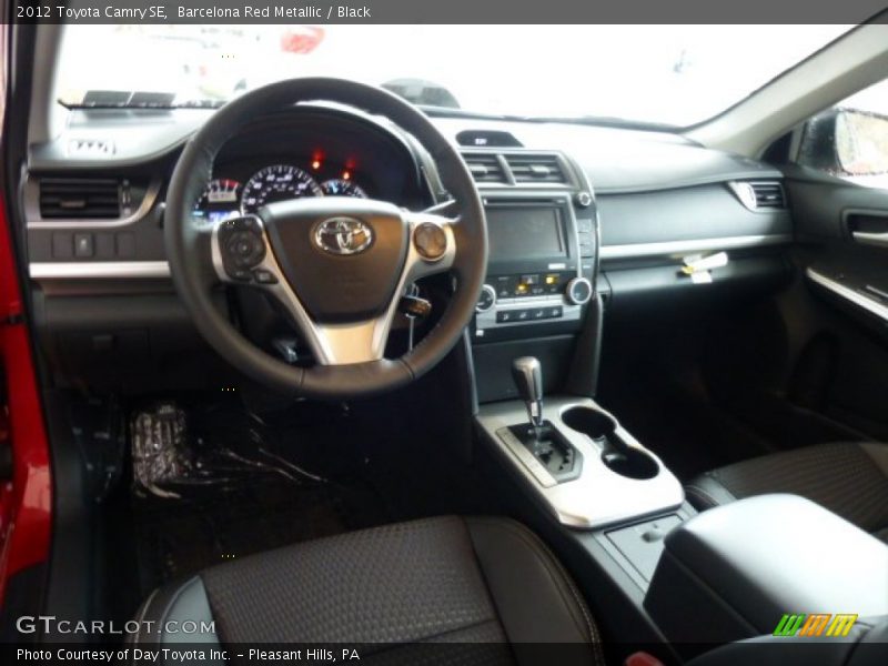 Barcelona Red Metallic / Black 2012 Toyota Camry SE