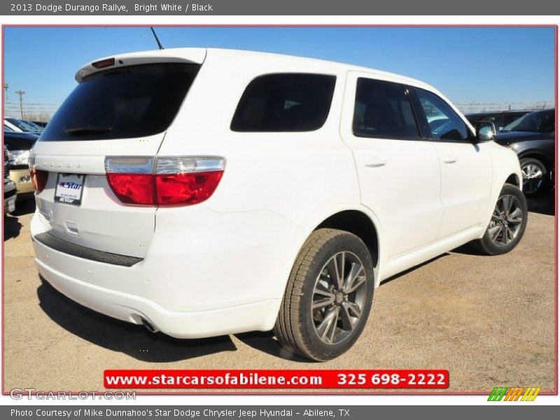 Bright White / Black 2013 Dodge Durango Rallye