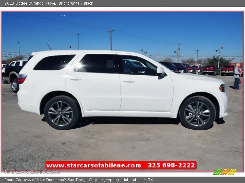 Bright White / Black 2013 Dodge Durango Rallye