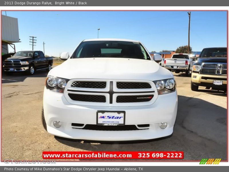 Bright White / Black 2013 Dodge Durango Rallye