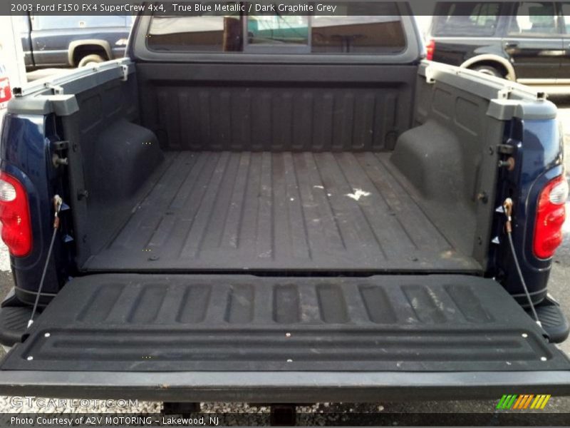 True Blue Metallic / Dark Graphite Grey 2003 Ford F150 FX4 SuperCrew 4x4