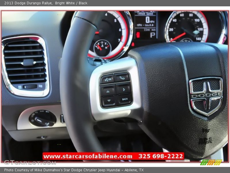 Bright White / Black 2013 Dodge Durango Rallye