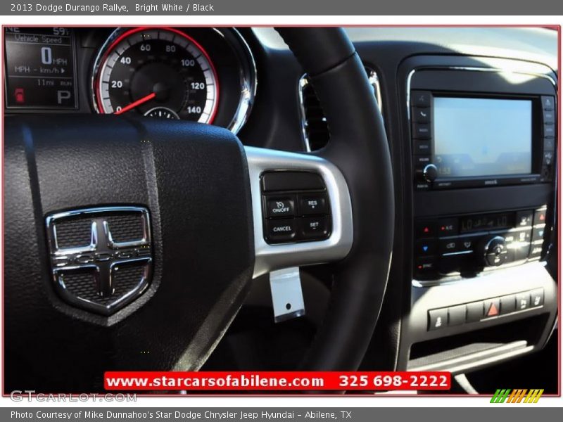 Bright White / Black 2013 Dodge Durango Rallye
