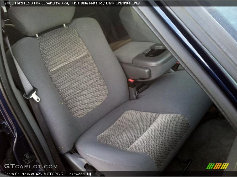 True Blue Metallic / Dark Graphite Grey 2003 Ford F150 FX4 SuperCrew 4x4