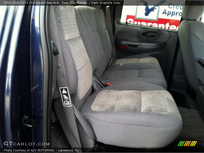 True Blue Metallic / Dark Graphite Grey 2003 Ford F150 FX4 SuperCrew 4x4