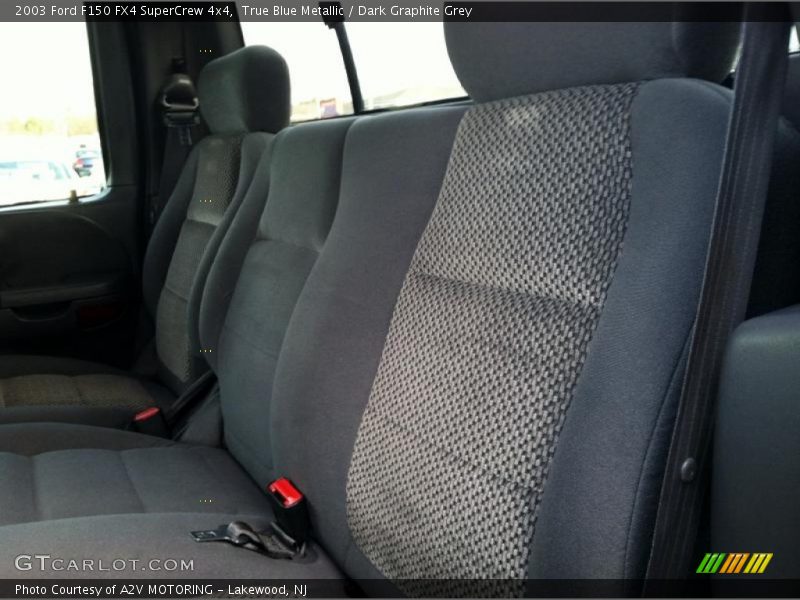 True Blue Metallic / Dark Graphite Grey 2003 Ford F150 FX4 SuperCrew 4x4