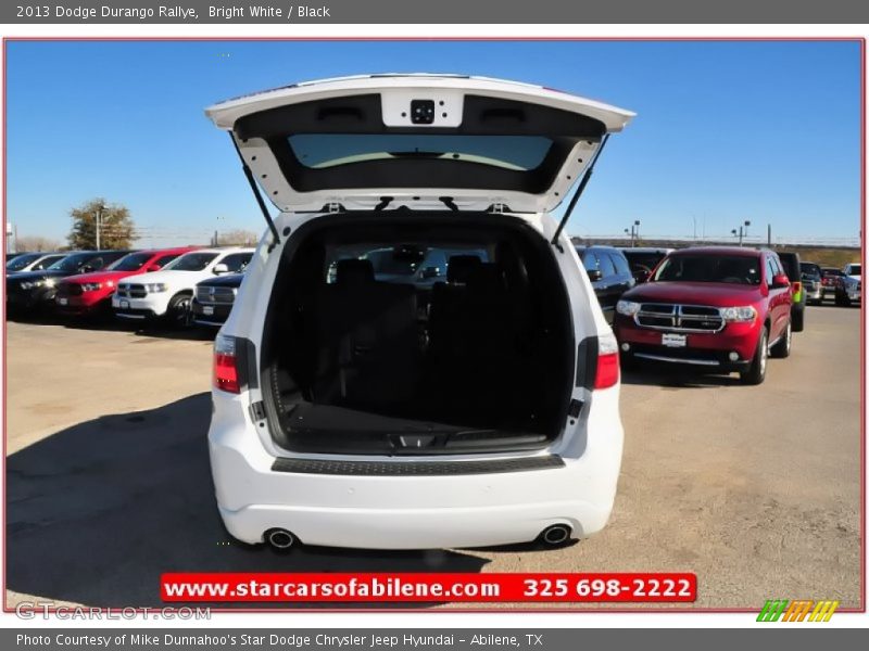 Bright White / Black 2013 Dodge Durango Rallye