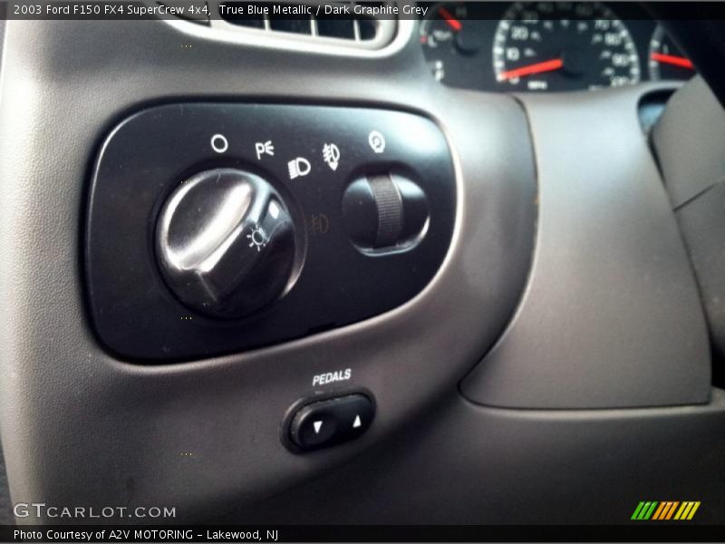 True Blue Metallic / Dark Graphite Grey 2003 Ford F150 FX4 SuperCrew 4x4
