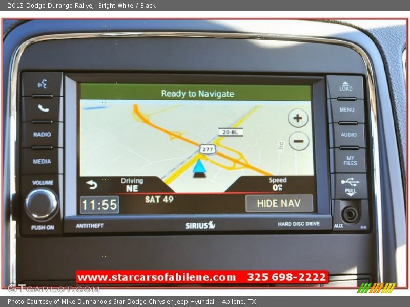 Bright White / Black 2013 Dodge Durango Rallye