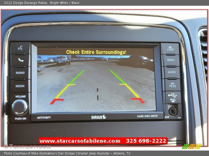 Bright White / Black 2013 Dodge Durango Rallye