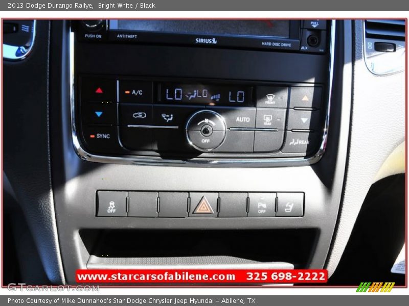 Bright White / Black 2013 Dodge Durango Rallye