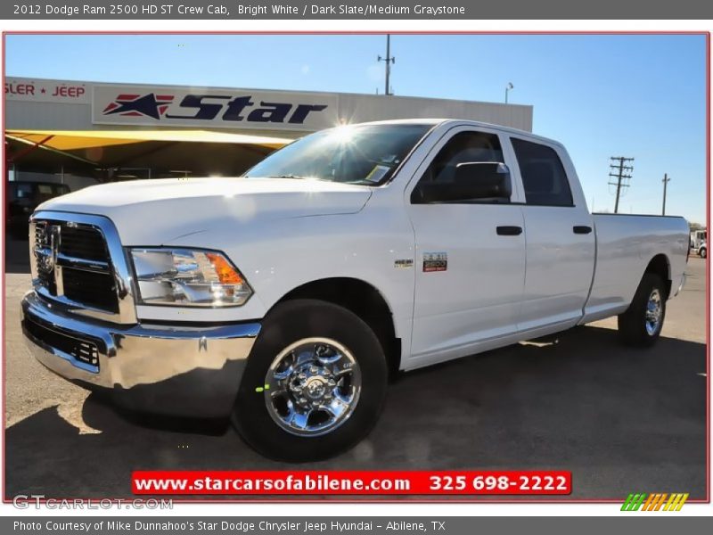 Bright White / Dark Slate/Medium Graystone 2012 Dodge Ram 2500 HD ST Crew Cab