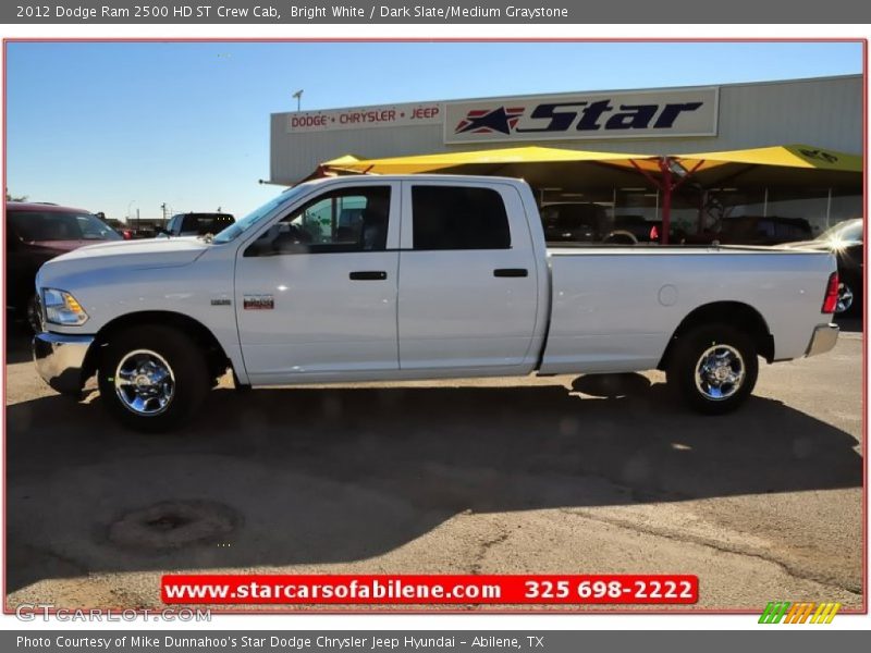Bright White / Dark Slate/Medium Graystone 2012 Dodge Ram 2500 HD ST Crew Cab