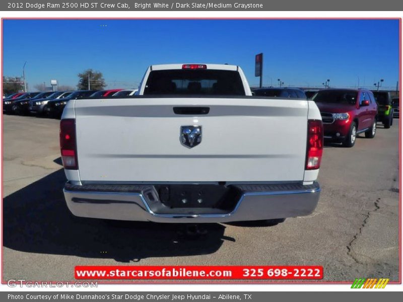 Bright White / Dark Slate/Medium Graystone 2012 Dodge Ram 2500 HD ST Crew Cab