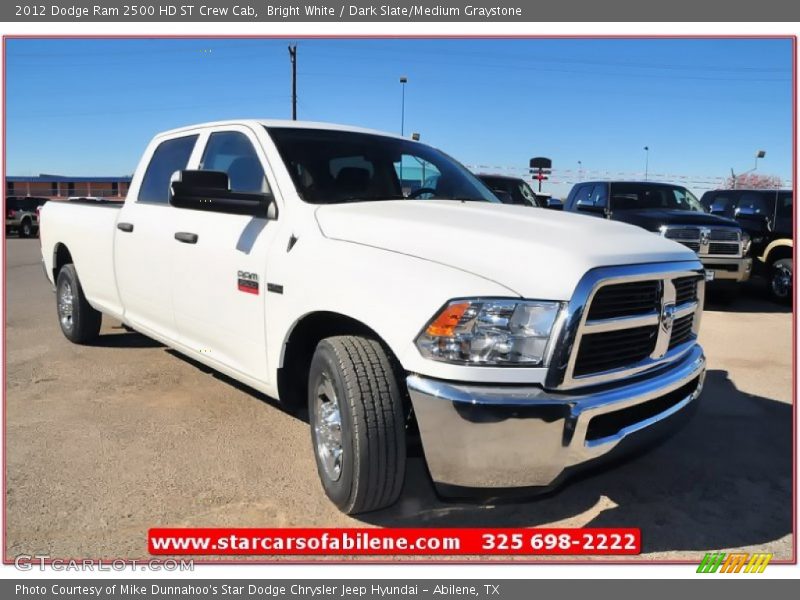 Bright White / Dark Slate/Medium Graystone 2012 Dodge Ram 2500 HD ST Crew Cab
