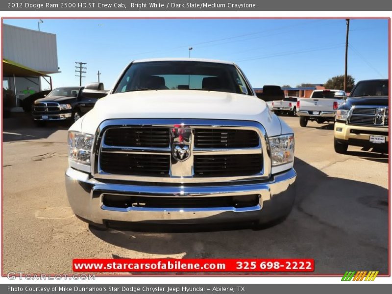 Bright White / Dark Slate/Medium Graystone 2012 Dodge Ram 2500 HD ST Crew Cab