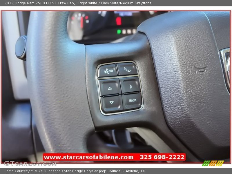 Bright White / Dark Slate/Medium Graystone 2012 Dodge Ram 2500 HD ST Crew Cab