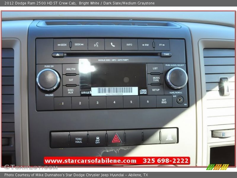 Bright White / Dark Slate/Medium Graystone 2012 Dodge Ram 2500 HD ST Crew Cab